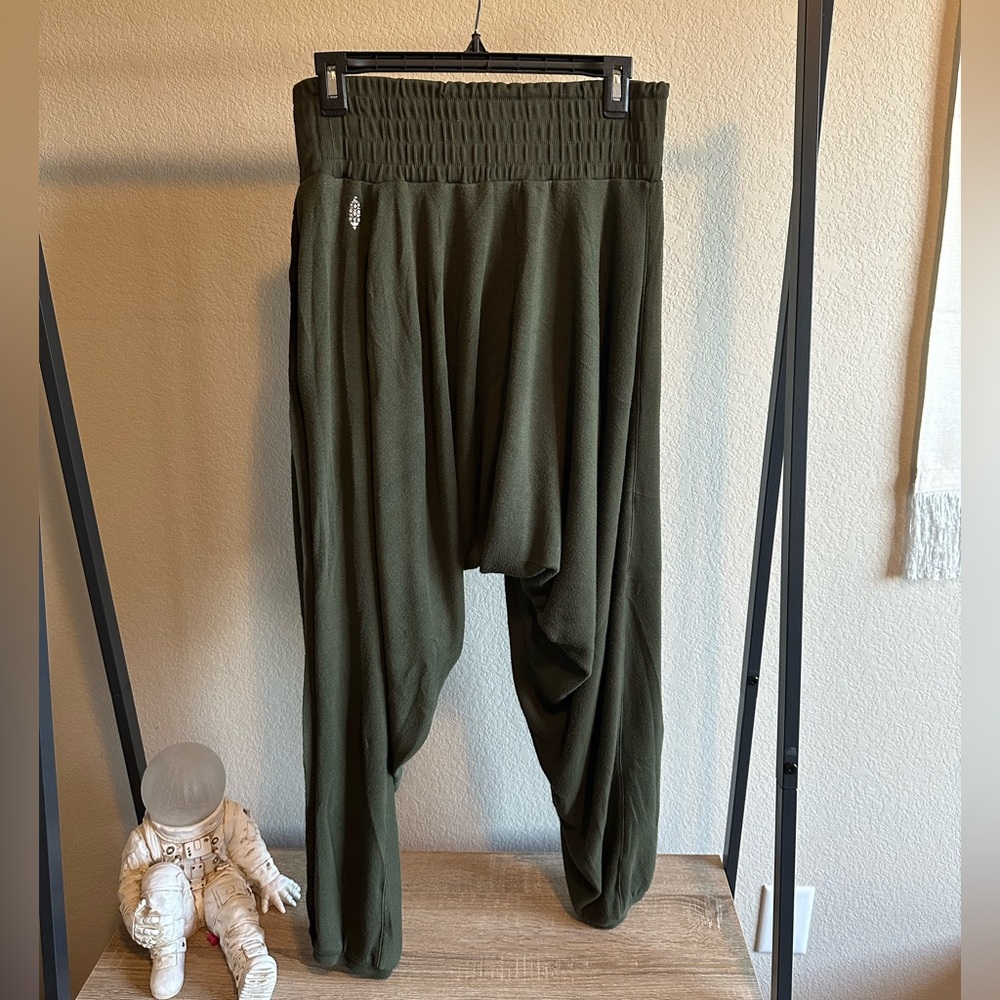 Free People Olive Green Harem Pants - Picture 2 of 10